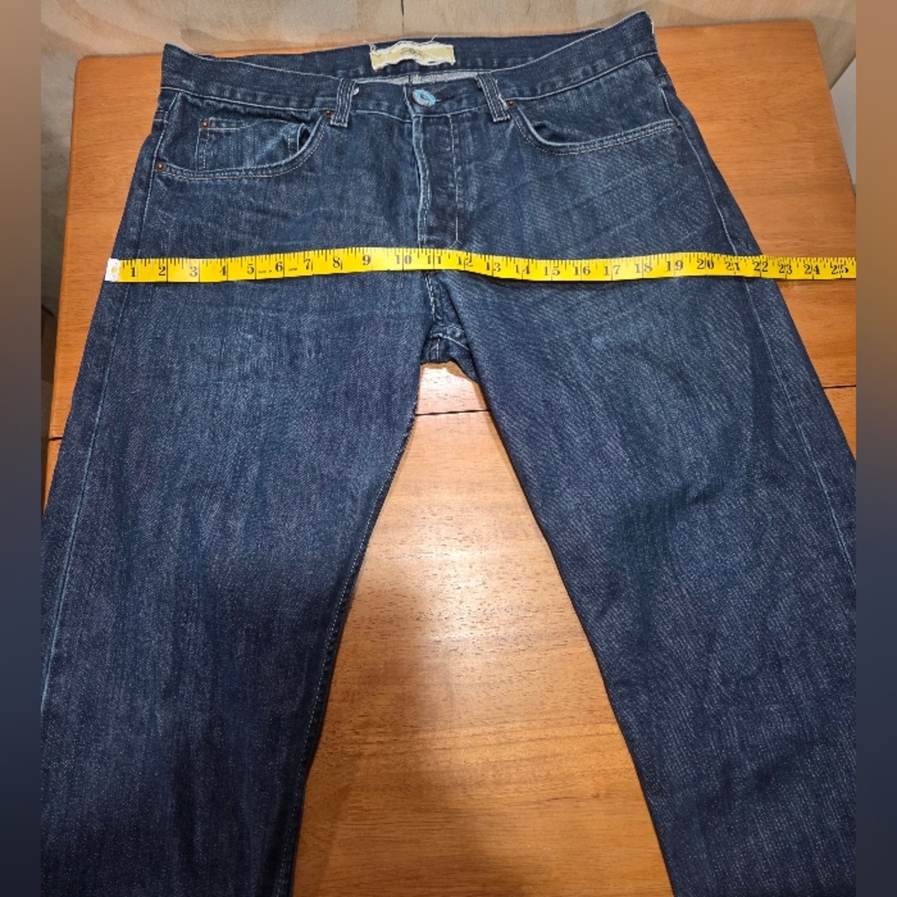 Standard Vintage‎ Co Women's Straight Leg Jeans Size 34 Dark Wash Button Fly